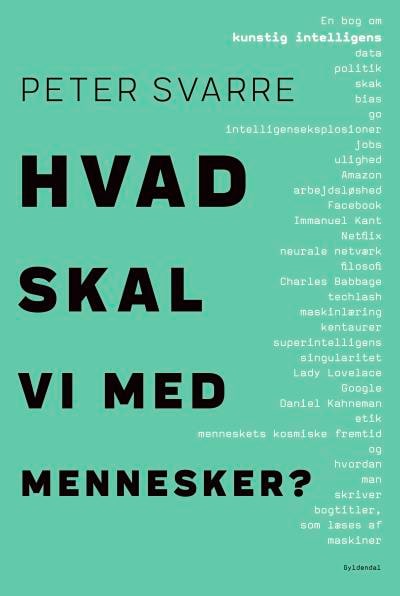 Hvad skal vi med mennesker? – omslag til lydbogen af Peter Svarre