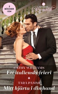 Ett italienskt frieri / Mitt hjärta i din hand – omslag till ljudboken av Cathy Williams,Tara Pammi