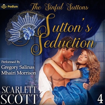 Sutton's Seduction – omslag til lydbogen af Scarlett Scott