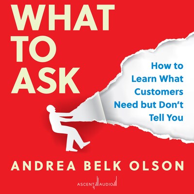 What to Ask – omslag til lydbogen af Andrea Olson