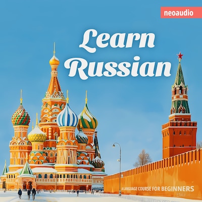 Language Courses for Beginners, Learn Russian (Unabridged) – omslag til lydbogen af NeoAudio