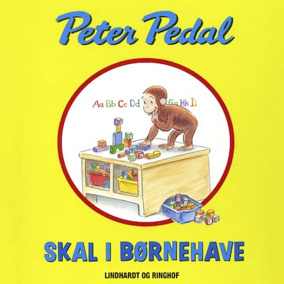 Peter Pedal skal i børnehave – omslag til lydbogen af Margret Og H.a. Rey