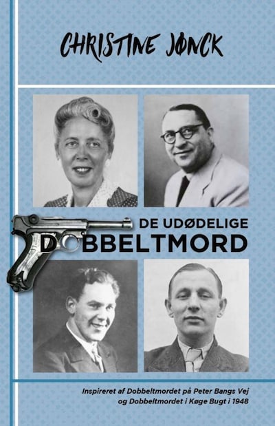 De udødelige Dobbeltmord – omslag til lydbogen af Christine Jønck