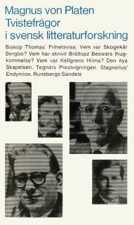 Tvistefrågor i svensk litteraturforskning – omslag till ljudboken av Magnus von Platen