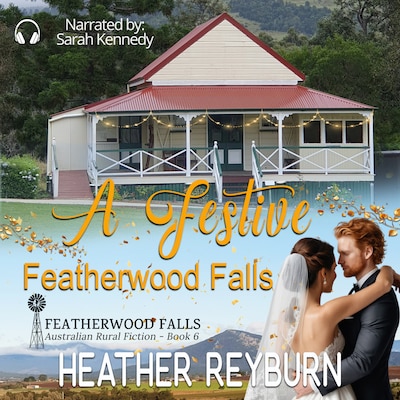 A Festive Featherwood Falls – omslag til lydbogen af Heather Reyburn