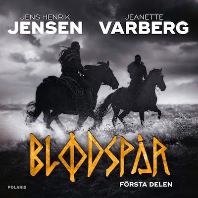 Blodspår - Första delen – omslag till ljudboken av Jens Henrik Jensen, Jeanette Varberg