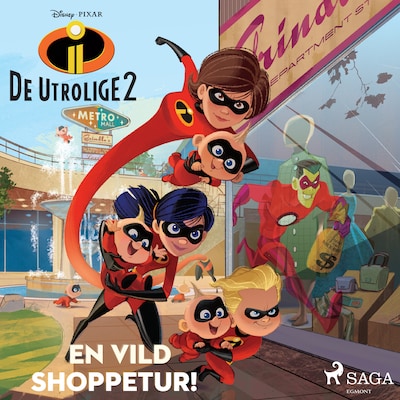 De Utrolige 2 - En vild shoppetur! – omslag til lydbogen af Disney