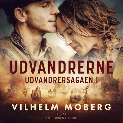 Udvandrerne – omslag til lydbogen af Vilhelm Moberg
