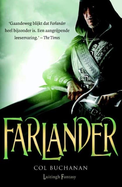 Farlander – omslag van het luisterboek van Col Buchanan