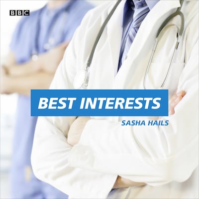 Best Interests – omslag til lydbogen af Sasha Hails