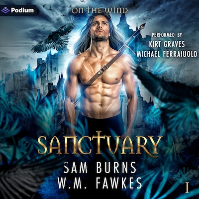 Sanctuary – omslag til lydbogen af Sam Burns, W.M. Fawkes