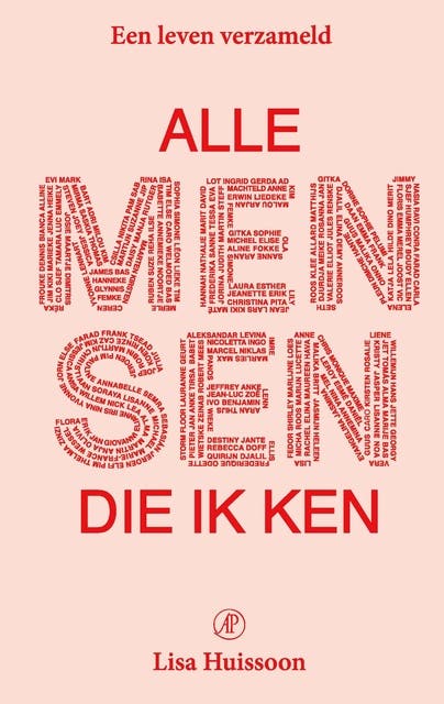 Alle mensen die ik ken: Een leven verzameld – omslag van het luisterboek van Lisa Huissoon