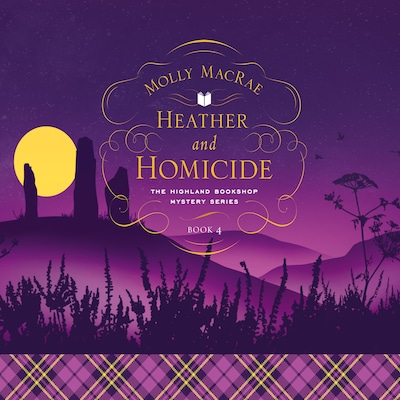 Heather and Homicide – omslag til lydbogen af Molly MacRae