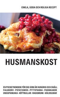 Pocketkokboken HUSMANSKOST – omslag till ljudboken av Nicotext Förlag