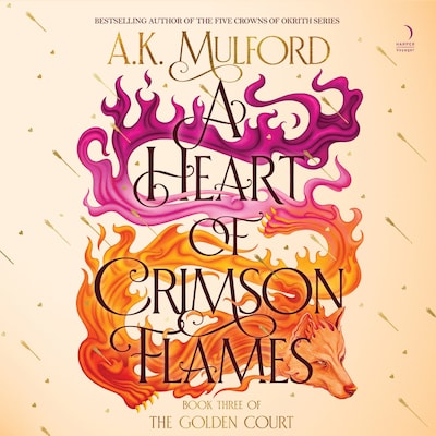 A Heart of Crimson Flames – omslag til lydbogen af A.K. Mulford