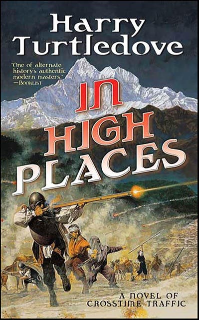 In High Places: A Novel of Crosstime Traffic – omslag til lydbogen af Harry Turtledove
