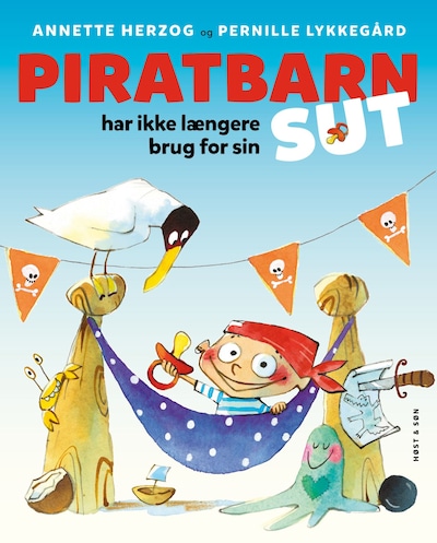 Piratbarn har ikke længere brug for sin sut – omslag til lydbogen af Annette Herzog
