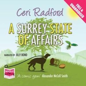 A Surrey State of Affairs – okładka audiobooka, autor Ceri Radford