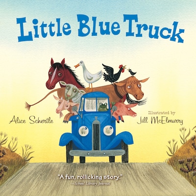 Little Blue Truck – omslag til lydbogen af Alice Schertle