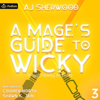 A Mage's Guide to Wicky – omslag til lydbogen af AJ Sherwood