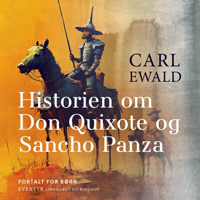 Historien om Don Qoixote og Sancho Panza – omslag til lydbogen af Carl Ewald