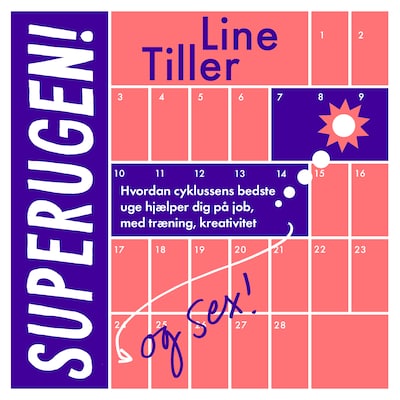 Superuge! – omslag til lydbogen af Line Tiller