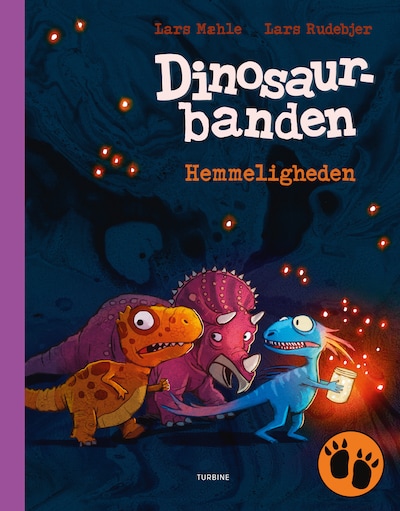 Dinosaurbanden - Hemmeligheden – omslag til lydbogen af Lars Mæhle