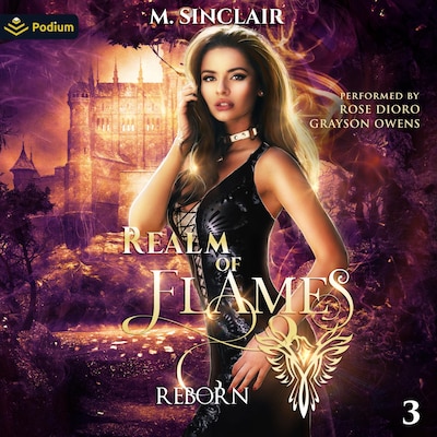 Realm of Flames – omslag til lydbogen af M. Sinclair