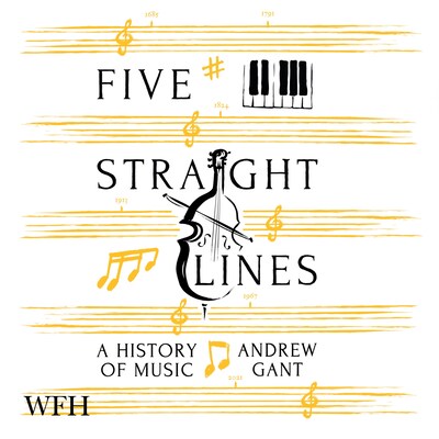 Five Straight Lines – omslag til lydbogen af Andrew Gant