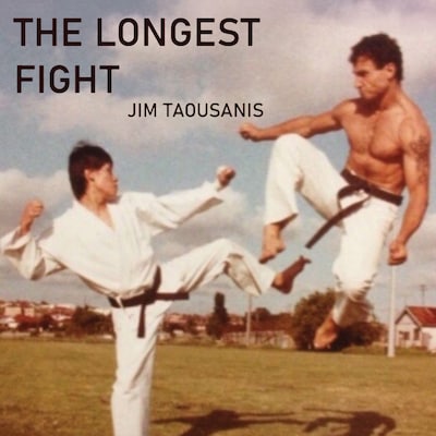 The Longest Fight – omslag til lydbogen af Jim Taousanis