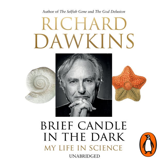 Brief Candle in the Dark: My Life in Science – omslag van het luisterboek van Richard Dawkins