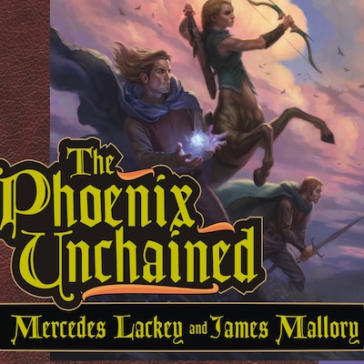 The Phoenix Unchained – omslag til lydbogen af Mercedes Lackey, James Mallory
