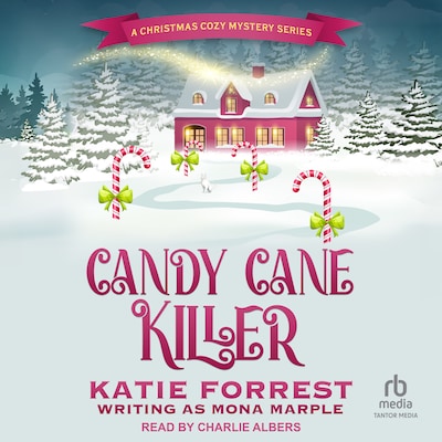 Candy Cane Killer – omslag til lydbogen af Mona Marple