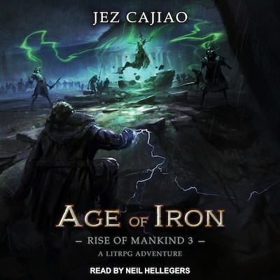 Age of Iron – omslag til lydbogen af Jez Cajiao