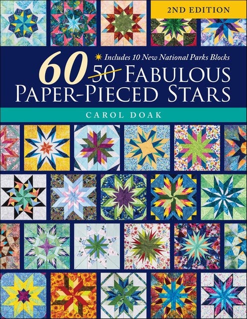 60 Fabulous Paper-Pieced Stars: Includes 10 New National Parks Blocks – omslag til lydbogen af Carol Doak