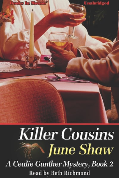 Killer Cousins – omslag til lydbogen af June Shaw