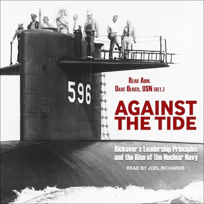 Against the Tide – omslag til lydbogen af Rear Adm. Dave Oliver, USN (Ret.)