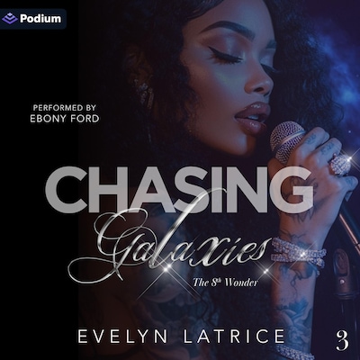 Chasing Galaxies – omslag til lydbogen af Evelyn Latrice
