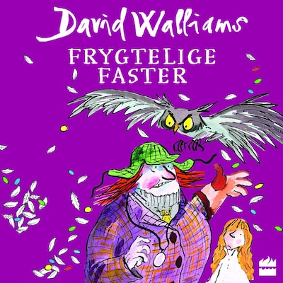 Frygtelige faster – omslag til lydbogen af David Walliams