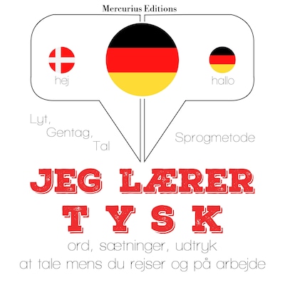 Jeg lærer tysk – omslag til lydbogen af JM Gardner