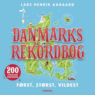 Danmarks rekordbog – omslag til lydbogen af Lars Henrik Aagaard