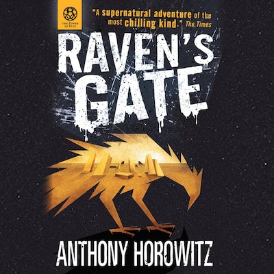 The Power of Five: Raven's Gate – omslag til lydbogen af Anthony Horowitz