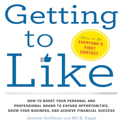 Getting to Like – omslag til lydbogen af Jeremy Goldman, Ali B. Zagat