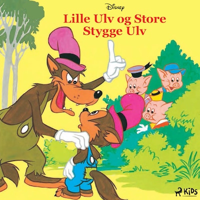 Lille Ulv og Store Stygge Ulv – omslag til lydbogen af Disney