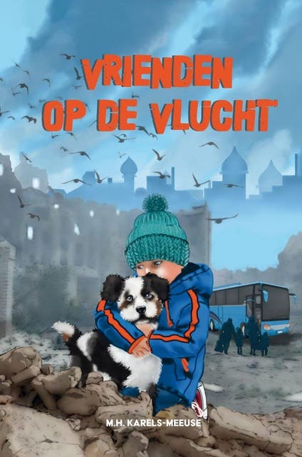 Vrienden op de vlucht – omslag van het luisterboek van M.H. Karels-Meeuse