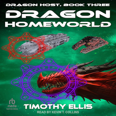 Dragon Homeworld – omslag til lydbogen af Timothy Ellis