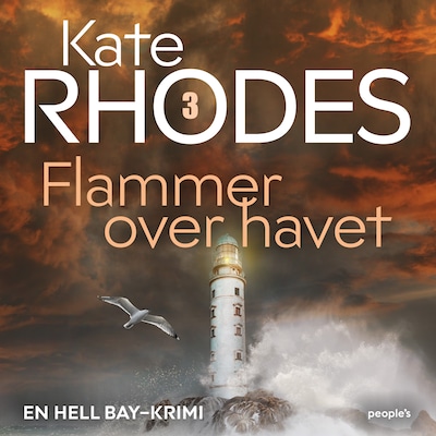 Flammer over havet – omslag til lydbogen af Kate Rhodes