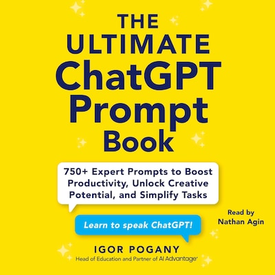 The Ultimate ChatGPT Prompt Book – omslag til lydbogen af Igor Pogany