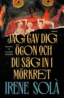 Jag gav dig ögon och du såg in i mörkret – omslag till ljudboken av Irene Solà