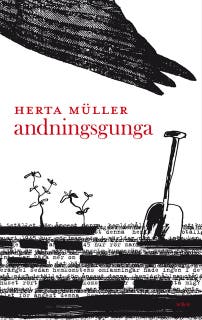 Andningsgunga – omslag till ljudboken av Herta Muller